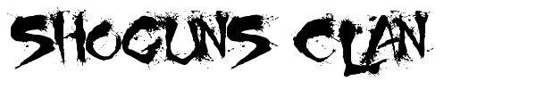 Shoguns Clan font preview